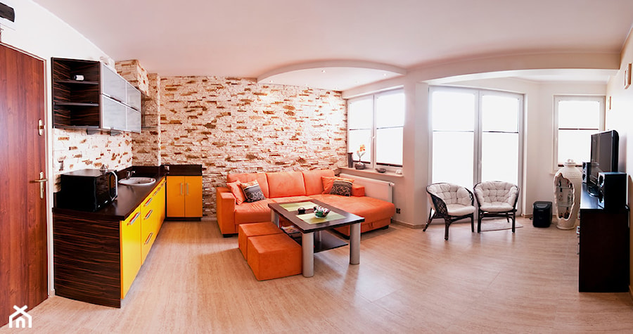 Apartament nad morzem - Salon, styl nowoczesny - zdjęcie od I&E DESIGN