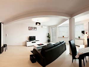 Apartament nad morzem 2 - Salon, styl nowoczesny - zdjęcie od I&E DESIGN