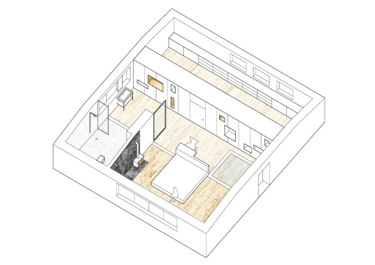 "Meblościana" - Kraków - Sypialnia, styl minimalistyczny - zdjęcie od meble JANG_produkcja mebli na zamówienie + design