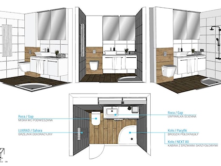 Aranżacje wnętrz - Łazienka: / SMALL BATHROOM / - Łazienka, styl nowoczesny - NWA Pracownia Projektowa. Przeglądaj, dodawaj i zapisuj najlepsze zdjęcia, pomysły i inspiracje designerskie. W bazie mamy już prawie milion fotografii!