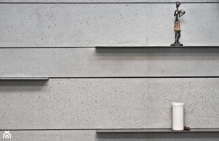 Dom w Gdyni - Salon, styl nowoczesny - zdjęcie od B-loft beton dekoracyjny