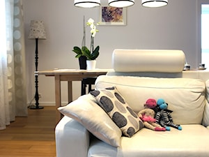apartament Polanka, Poznań - Salon, styl minimalistyczny - zdjęcie od abostudio