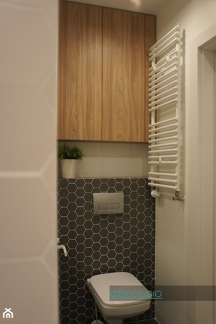 Płock - Zielona Sadyba - Mała łazienka, styl nowoczesny - zdjęcie od abostudio - Homebook