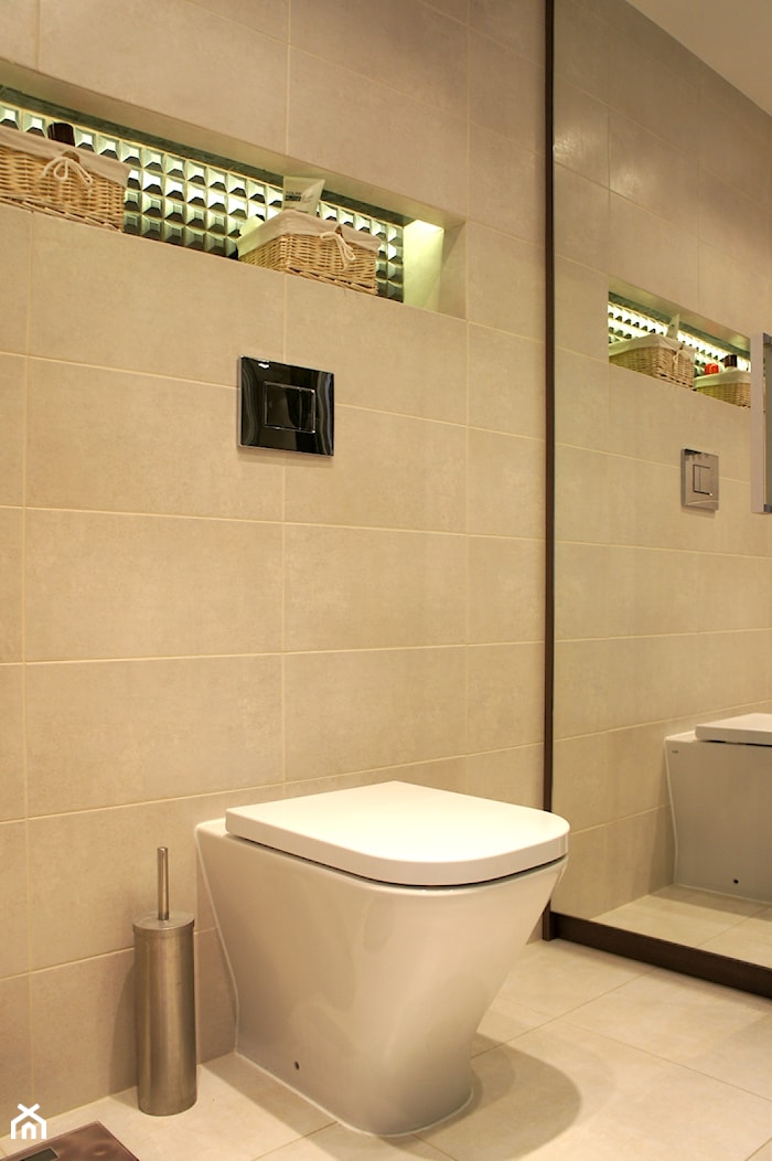 mieszkanie w wielkiej płycie- łazienka - Łazienka, styl nowoczesny - zdjęcie od abostudio - Homebook
