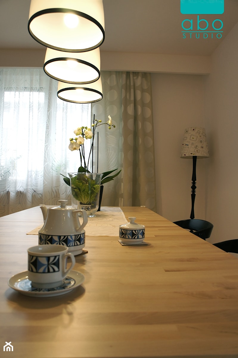 apartament Polanka, Poznań - Jadalnia, styl minimalistyczny - zdjęcie od abostudio