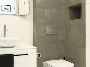 Moja Saska - Mała na poddaszu bez okna łazienka, styl industrialny - zdjęcie od PROJEKT KWADRAT