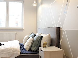 Warszawa Bemowo - Średnia biała sypialnia, styl nowoczesny - zdjęcie od mamplan