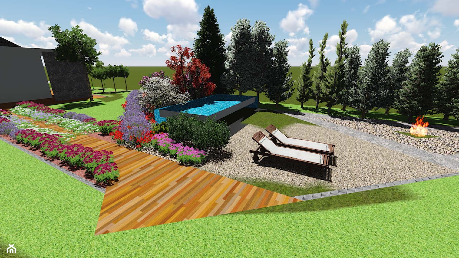 Ogród w Raciborzu - zdjęcie od WOprojekt - projekty ogrodów, podjazdów, elewacji, domków do 35m2, wnętrz - Homebook