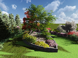 Ogród w Kwaczawie - zdjęcie od WOprojekt - projekty ogrodów, podjazdów, elewacji, domków do 35m2, wnętrz