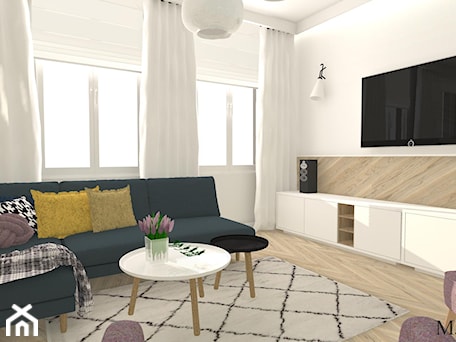 Aranżacje wnętrz - Salon: Apartament z XIX w. - Średni biały salon, styl tradycyjny - mj-atelier.com. Przeglądaj, dodawaj i zapisuj najlepsze zdjęcia, pomysły i inspiracje designerskie. W bazie mamy już prawie milion fotografii!