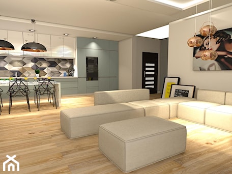 Aranżacje wnętrz - Salon: Apartament w Warszawie - Salon, styl nowoczesny - mj-atelier.com. Przeglądaj, dodawaj i zapisuj najlepsze zdjęcia, pomysły i inspiracje designerskie. W bazie mamy już prawie milion fotografii!