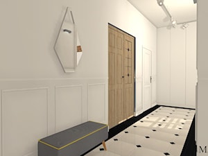 Apartament z XIX w. - Średni biały hol / przedpokój, styl tradycyjny - zdjęcie od mj-atelier.com