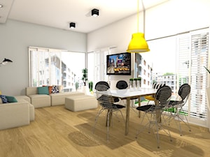Apartament na ostatnim piętrze - Salon, styl nowoczesny - zdjęcie od mj-atelier.com