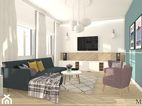 Aranżacje wnętrz - Salon: Apartament z XIX w. - Średni biały zielony salon, styl tradycyjny - mj-atelier.com. Przeglądaj, dodawaj i zapisuj najlepsze zdjęcia, pomysły i inspiracje designerskie. W bazie mamy już prawie milion fotografii!