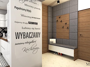 Dwupoziomowe mieszkanie - Hol / przedpokój, styl nowoczesny - zdjęcie od mj-atelier.com