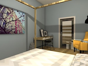 Apartament na ostatnim piętrze - Sypialnia, styl nowoczesny - zdjęcie od mj-atelier.com