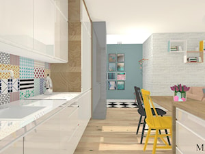 Mieszkanie w pastelach - Kuchnia, styl nowoczesny - zdjęcie od mj-atelier.com