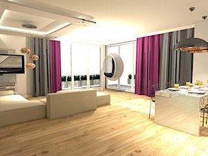 Apartament w Warszawie - Salon, styl nowoczesny - zdjęcie od mj-atelier.com