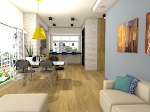 Apartament na ostatnim piętrze - Salon, styl nowoczesny - zdjęcie od mj-atelier.com