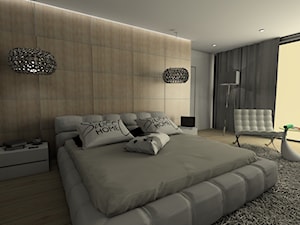 projekt sypialnia - dom w Wałbrzychu - zdjęcie od anetta-domagala