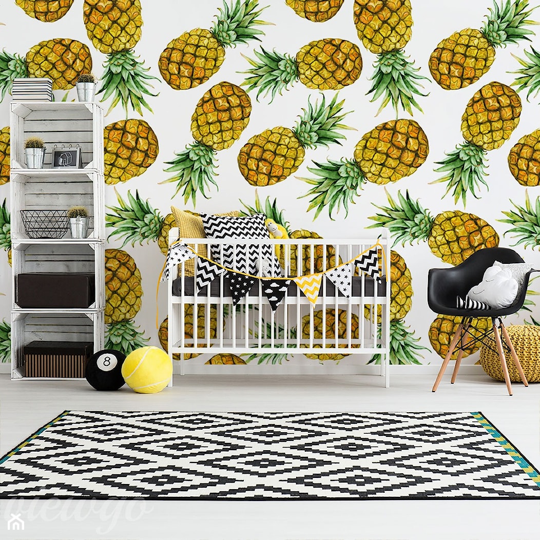 Ananasowe love - pyszne na ścianie - zdjęcie od Viewgo - Homebook