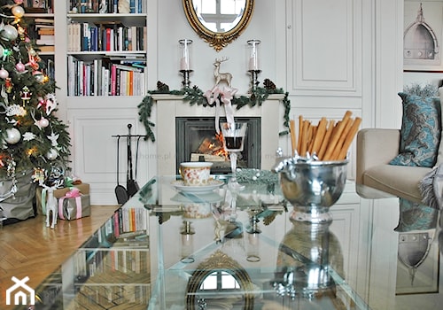MODERN CLASSIC CHRISTMAS - Mały szary salon, styl tradycyjny - zdjęcie od MODERN CLASSIC HOME