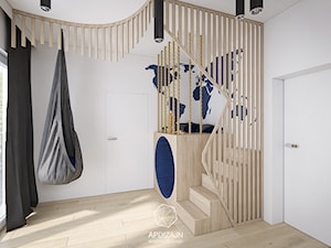 Leśny Dom w Czerni - Średni biały pokój dziecka dla dziecka dla chłopca dla dziewczynki, styl nowoczesny - zdjęcie od AP DIZAJN - wnętrza & dizajn