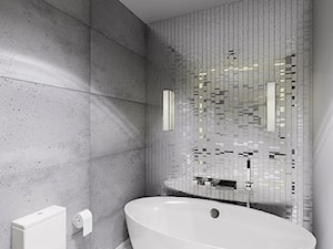 Mieszkanie Marynarza - Średnia bez okna z marmurową podłogą łazienka, styl nowoczesny - zdjęcie od AP DIZAJN - wnętrza & dizajn