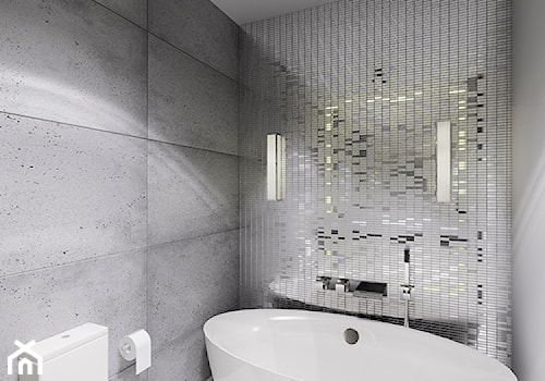 Mieszkanie Marynarza - Średnia bez okna z marmurową podłogą łazienka, styl nowoczesny - zdjęcie od AP DIZAJN - wnętrza & dizajn