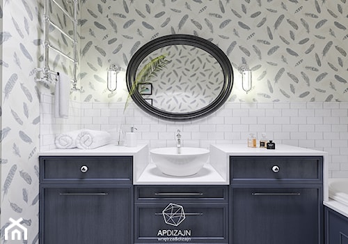 Angielska mieszanka - Mała bez okna łazienka, styl nowoczesny - zdjęcie od AP DIZAJN - wnętrza & dizajn