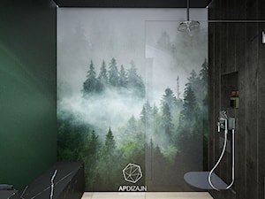 Leśny Dom w Czerni - Łazienka, styl nowoczesny - zdjęcie od AP DIZAJN - wnętrza & dizajn