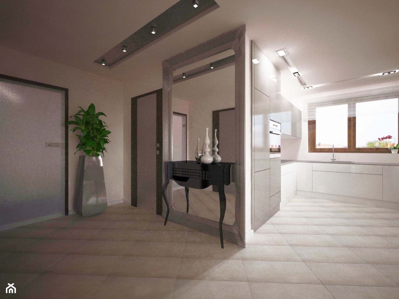 Meble i oświetlenie holu pomieszczenia - zdjęcie od Bohema Design - Homebook