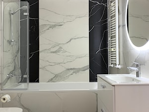 Czarno-biała łazienka - zdjęcie od Milqa Design