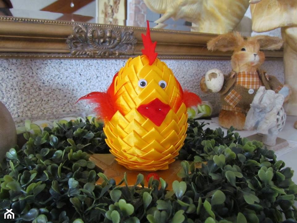 Kurczaczek zrobiony metodą wstążkową (na karczocha). - zdjęcie od kasia8224 - Homebook