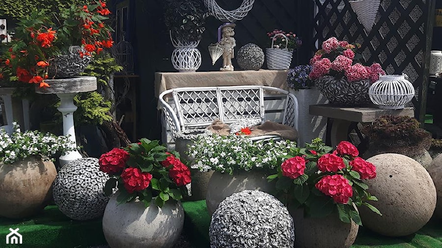 Dekoracje i ozdoby do ogrodu z betonu-Kobea Ogrody i Bruki - Mały ogród - zdjęcie od Ewa Tyrna
