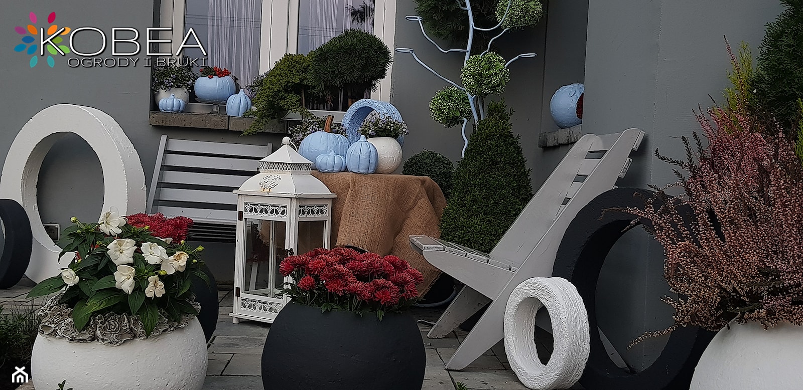 Jesienne dekoracje do ogrodu -patio-taras-balkon - Ogród - zdjęcie od Ewa Tyrna - Homebook
