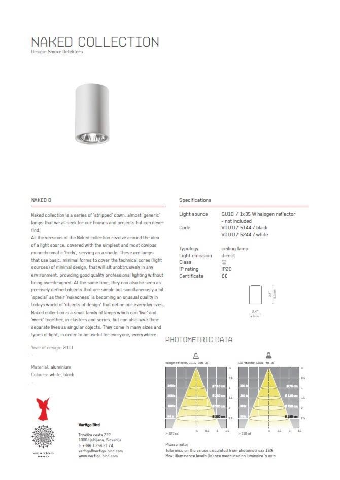 lampy Vertigo-Bird NAKED COLLECTION - zdjęcie od MAdeco