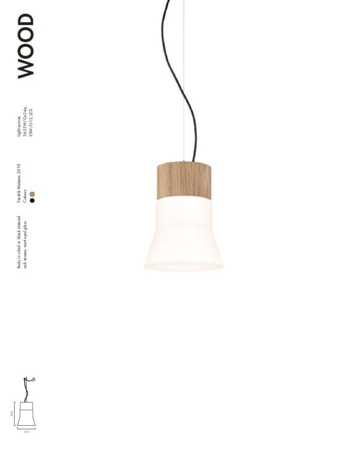 lampa ZERO Lighting WOOD - zdjęcie od MAdeco