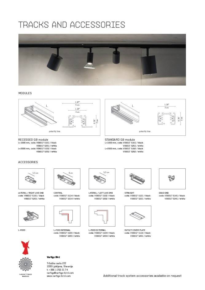 lampy Vertigo-Bird TRACKS AND ACCESSORIES - zdjęcie od MAdeco