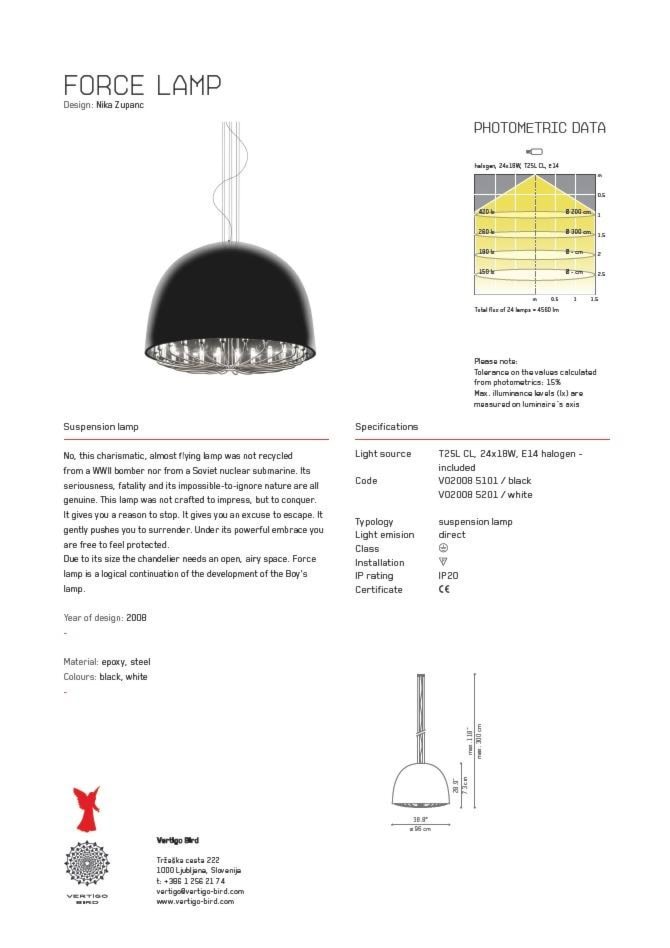 lampy Vertigo-Bird FORCE LAMP - zdjęcie od MAdeco - Homebook