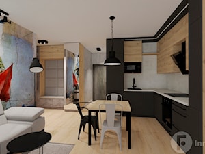 Mieszkanie z loftowym klimatem, Kraków - Kuchnia, styl industrialny - zdjęcie od InnerForms