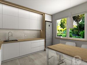 Salon z osobną kuchnią, Nowy Sącz - Kuchnia, styl nowoczesny - zdjęcie od InnerForms