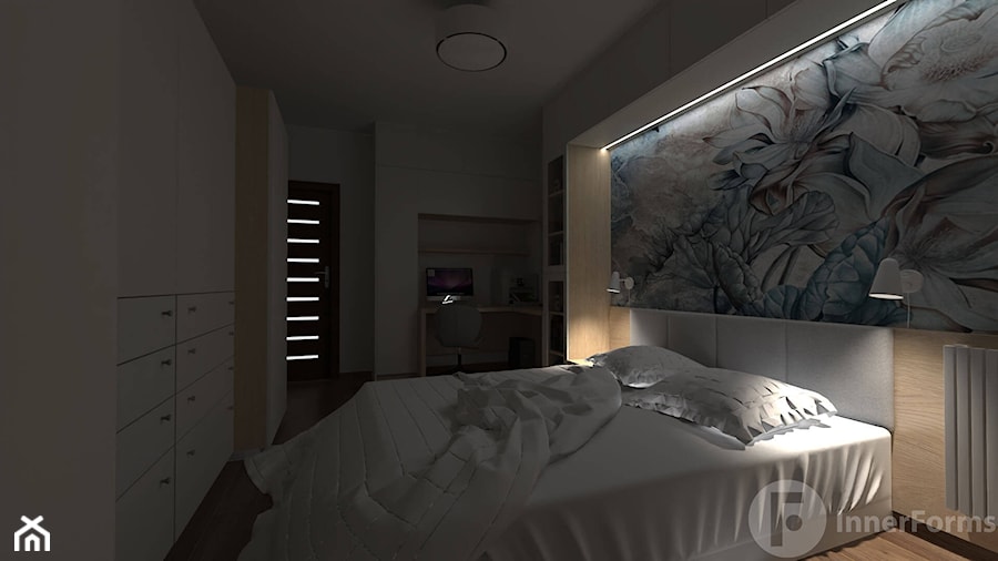 Metamorfoza sypialni - Sypialnia, styl nowoczesny - zdjęcie od InnerForms