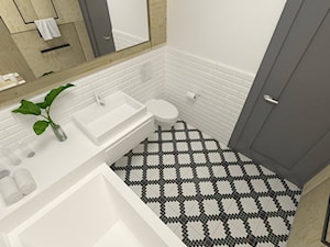 Mała bez okna łazienka, styl minimalistyczny - zdjęcie od hashi