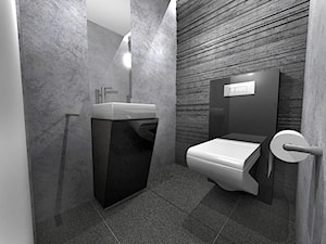 Łazienka czarna, nowoczesna - Projekt - Łazienka, styl nowoczesny - zdjęcie od Tucano Polska