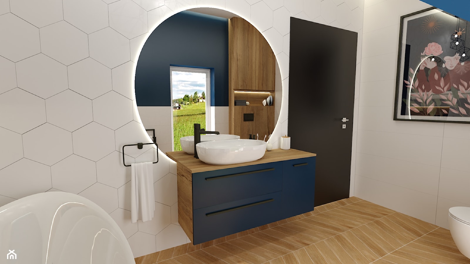 Granat w łazience - Łazienka, styl nowoczesny - zdjęcie od CEDZYNA ŁAZIENKI - Homebook
