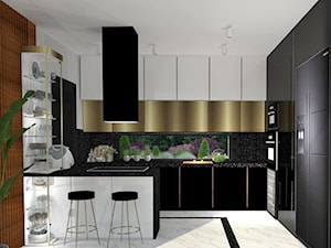Dom glamour - Kuchnia, styl nowoczesny - zdjęcie od ZALUBSKASTUDIO