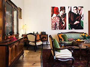 Projekt salonu inspirowany Tamarą Łępicką - zdjęcie od ZALUBSKASTUDIO