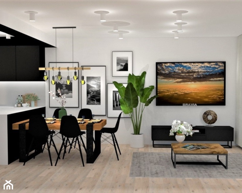 Apartamenty loft - Salon, styl industrialny - zdjęcie od ZALUBSKASTUDIO