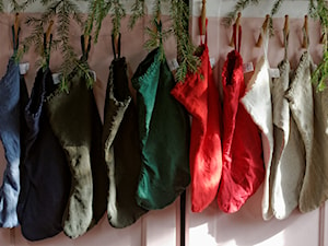 lniane skarpety świąteczne - zdjęcie od studio lnu dom artystyczny